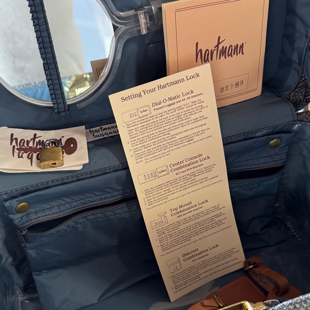 Hartmann Vintage Blue Travel Set - Picture 3 of 13